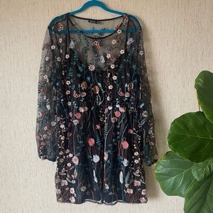 Floral Embroidered Dress